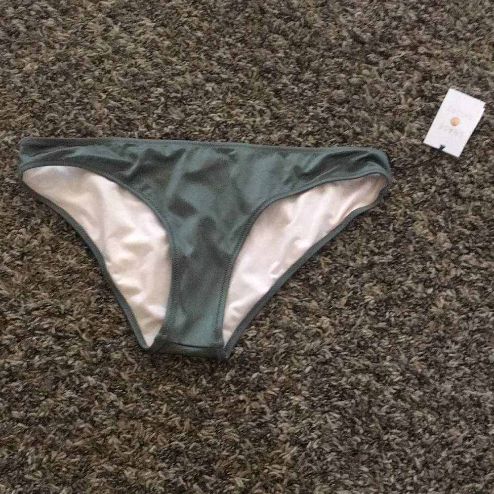 Army green swim bottoms